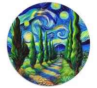 Ruta Rural Puzzle 1000 Piezas para Adultos Y Niños Vincent Van Gogh Rompecabezas DIY Juego Familiar Pasatiempo Creativo, Regalo 1000pcs (67.5x67.5cm)