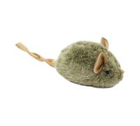 Rutaqian Juguete realista de ratón para gato, peluche interactivo con chip de sonido, sensor de movimiento, para aliviar el aburrimiento y el instinto de caza, 1 unidad