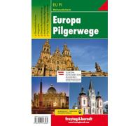 Rutas peregrinas en Europa, mapa excursionista. Escala 1:2.000.000. Freytag & Berndt.: EU PI
