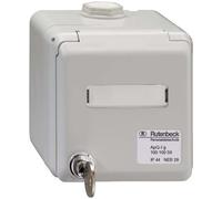 Rutenbeck 10010056 - Caja superficie tapa/cerradura central ip44 gris claro