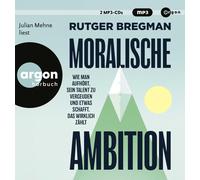 Rutger Bregman Moralische Ambition: Wie man aufhört, sein (CD) (Importación USA)