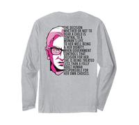 Ruth Bader Ginsburg LA DECISIÓN RBG Meme Pro Choice EN LA Espalda Manga Larga