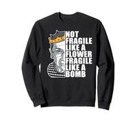 Ruth Bader Ginsburg NO FRAGIL como UNA Bomba DE Flores RBG Meme Sudadera