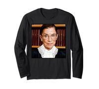 Ruth Bader Ginsburg RBG Icono Feminista Corte Suprema Manga Larga