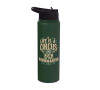 Ruth Circus Ringmaster Funny Ruth Nombre personalizado Stainless Steel Insulated Water Bottle