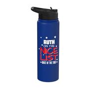 Ruth en la lista de Niza Funny Christmas Ruth Name Stainless Steel Insulated Water Bottle