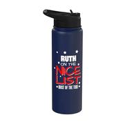 Ruth en la lista de Niza Funny Christmas Ruth Name Stainless Steel Insulated Water Bottle