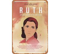 RUTH - Placa de metal con texto en inglés "Justice Ginsburg in her own words" 2019 (20,3 x 30,5 cm), decoración de pared retro vintage