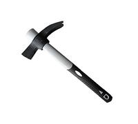 RUTHE 3007049119 - Martillo de encofrador con mango ovalado de fibra de vidrio (700 g)