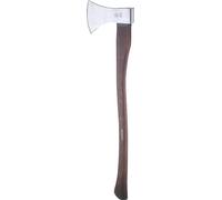 RUTHE Hacha Hickory 1.600 g | Hacha leña Profesional Totalmente forjada y templada | Hachas Bellota con Filo Convexo Pulido | Forjada en una Sola Pieza | Filo Convexo Pulido y Duradero