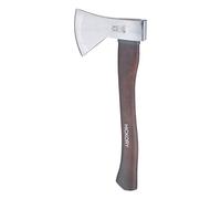 RUTHE Hacha Hickory 1000 g | Hacha leña compacta Totalmente forjada y templada | con Filo Convexo Pulido | Hachas Grandes para leña en Formato manejable | Forjado Completo y equilibrado