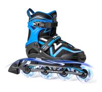 Ruthfot Patines en línea ajustables para niños y niñas, patines luminosos para niños de 6 a 12 años de edad, patines luminosos al aire libre para mujeres y hombres