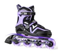 Ruthfot Patines en línea Ajustables para niños y niñas, Patines Luminosos para niños de 6 a 12 años de Edad, Patines Luminosos al Aire Libre para Mujeres y Hombres