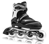 Ruthfot Patines en línea Ajustables para niños y niñas, Patines Luminosos para niños de 6 a 12 años de Edad, Patines Luminosos al Aire Libre para Mujeres y Hombres