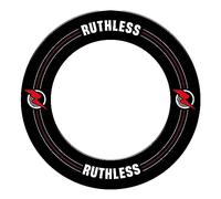 Ruthless Diana Surround | Tablero de dardos profesional duradero de una sola pieza y borde de dardos, diseño negro (SU290)