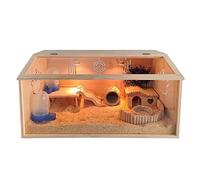 Rutin - Caja de alimentación para pollos, jaula grande para mascotas y parque infantil para conejos, cobayas, jaula superior para hámster