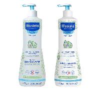 Rutina de baño e higiene suave para bebés Mustela