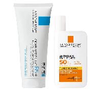Rutina de protección solar de La Roche-Posay: Anthelios UVMUNE 400 Fluido + Cicaplast Bálsamo B5+