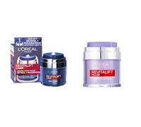 Rutina L'Oréal Paris Revitalift Filler Crema Con Ácido Hialurónico Micro-epidérmico, Antienvejecimiento, Para todo tipo de piel, 50ml + Revitalift Laser Crema de Noche Con Retinol y Niacinamida, 50ml