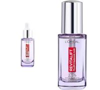Rutina L'Oréal Paris Revitalift Filler Sérum Antiedad con Ácido Hialurónico. Hidrata, Ilumina y Rellena. 30ml + Sérum de Ojos con Ácido Hialurónico y Cafeína, Rellena Arrugas y Corrige ojeras, 20 ml