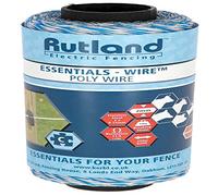 Rutland Essentials - Alambre de poliéster (250 m), color blanco y azul