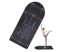 Rutschfeste Trainingsmatte - Dickes Bauch-Radpolster Stoßdämpfer | Fitnessmatte 4 mm Gymnastikmatte | Wiederverwendbare Knieschoner für Zuhause Pilates Workouts Yoga Gelenkschutz Blau