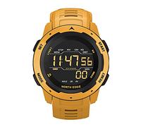 RUTXE Reloj Deportivo Inteligente para Exteriores Muñeca Digital Reloj de natación de Fitness Impermeable Relojes Militares de montañismo para Hombre con podómetro retroiluminado (Amarillo)