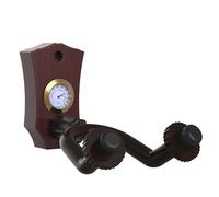 Ruuizksa 1 soporte de pared para guitarra 2 en 1, color madera oscura, accesorios para instrumentos musicales, soporte de pared para instrumentos de cuerda, gancho de pared