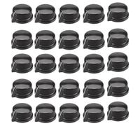 Ruuizksa 30 unidades de 6,35 mm vástago de latón tornillo de ajuste para pedal de guitarra, regulador de efectos, botón amplificador, accesorios para guitarra, color negro