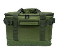 Ruuizksa Bolsa de picnic verde para camping, senderismo, picnic, bolsa de almacenamiento para alimentos, bolsa de almacenamiento grande para vajilla ligera, bolsa de pícnic, verde
