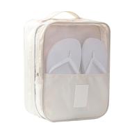Ruuizksa Bolsas de zapatos portátiles, ropa interior, ropa, organizador de zapatos, bolsa de almacenamiento, accesorios de viaje multifuncionales, B, cremoso