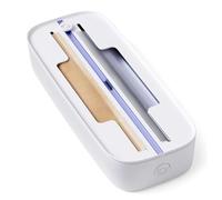 Ruuizksa Dispensador de film transparente con cajón, organizador de papel de aluminio, plástico y papel encerado para la organización en la cocina, fácil instalación, fácil de usar