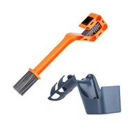 Ruuizksa Limpiador de cadena de bicicleta de plástico para bicicleta de montaña, lavadora, cepillo, lavadero, ciclismo, portátil, a prueba de polvo, accesorios de repuesto, color naranja