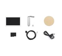 Ruuizksa Pantalla 7 IPS, carcasa USB, pantalla secundaria, atmósfera RGB 800 x 480 con función de grabación de sonido, color plateado