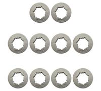 RUURUU 10 ruedas dentadas para Husqvarna 61 162 181 266 268 272 281 288 298 362 365 371 372 385 390 394 395 2100 2101 3120 Motosierra 3/8 Paso 8 dientes 22 mm estándar estriado Oregon 22273