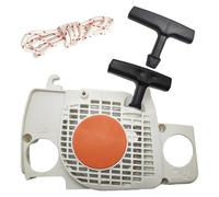 RUURUU - Conjunto de arranque de retroceso con mango y cuerda para motosierras Stihl MS170, MS180, 017, 018