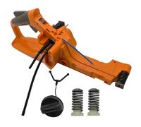 RUURUU Conjunto de depósito de combustible con muelles AV y tapa para motosierras Husqvarna 445, 445E, 450, 450E