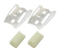 RUURUU Juego de 2 placas de barra guía de cadena para motosierras Husqvarna 61/66/266/268/272/272XP - OEM 501814801 - Piezas de repuesto para tira de parachoques