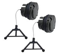 RUURUU - Juego de 2 tapas de combustible para motosierras Husqvarna 455 Rancher II, 550XP, 555, 562XP, 536LiXP - OEM 522-620-001