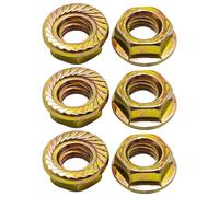 RUURUU Juego de 6 tuercas de brida de barra M8 para Husqvarna 51/55/61/66/268/272/345/350/351/353/357/359/362/365/372/394/395/450/455/460/480 Motosierras - Repuesto OEM 503220001