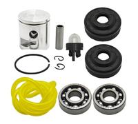 RUURUU - Kit de anillo de pistón de 39 mm con cojinete de cigüeñal, sello de aceite de línea de combustible, foco de cebador para Husqvarna 235 236 236E 240 240E de repuesto