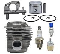 RUURUU - Kit de bomba de aceite de pistón cilíndrico de 45 mm para Oleo-Mac 952 Master Motosierra reemplazo bujía válvula de descompresión 50082012