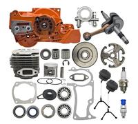 RUURUU Kit de cilindro de embrague de cigüeñal de 50 mm para Husqvarna 362 365 371 372 piñón de rodamiento de tapa de bomba de aceite de motosierra Husqvarna 362 365 371 372