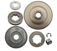 RUURUU Kit de cubierta de arandela de piñón de llanta de tambor de embrague de 17 mm para motosierra Stihl 024 026 MS240 MS260 MS261 MS270 MS280 MS281 MS291 .325 P-7T