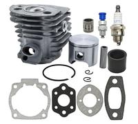 RUURUU Kit de pistón cilíndrico de 46 mm con válvula de descompresión para motosierras Husqvarna 51, 55