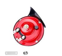 Ruuvee Horn, 12v/24v 300 Db Ruuvee Train Horn for Trucks Super Loud, Red Electric Snail Horns, Waterproof Air Horns Replacement Kit for Motorcycle, Truck, Bike, Boat, Universal Car Accessories(Red 1pc