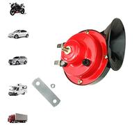 Ruuvee Horn, 300db Train Horn For Trucks 12v, Electric Air Horns Kit with Waterproof Design, Easy Install Truck Horns Replacement for Car Motorcycle Pickup Boat (Red,24V)