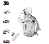Ruuvee Horn, 300db Train Horn For Trucks 12v, Electric Air Horns Kit with Waterproof Design, Easy Install Truck Horns Replacement for Car Motorcycle Pickup Boat (Silver,24V)