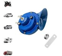 Ruuvee Horn, 300db Train Horn For Trucks 12v, Electric Air Horns Kit with Waterproof Design, Easy Install Truck Horns Replacement for Car Motorcycle Pickup Boat (Blue,24V)