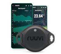 Ruuvi Tag Pro - Temperatura Bluetooth inalámbrica 4 en 1 (°C/°F), humedad del aire y presión del aire. Alertas e historial. Aplicaciones gratuitas para Android/iOS. Se integra con Victron, Homey y